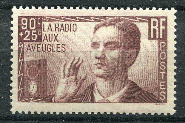 FRANCE TIMBRE N 418 LA RADIO AUX AVEUGLES 121227818435