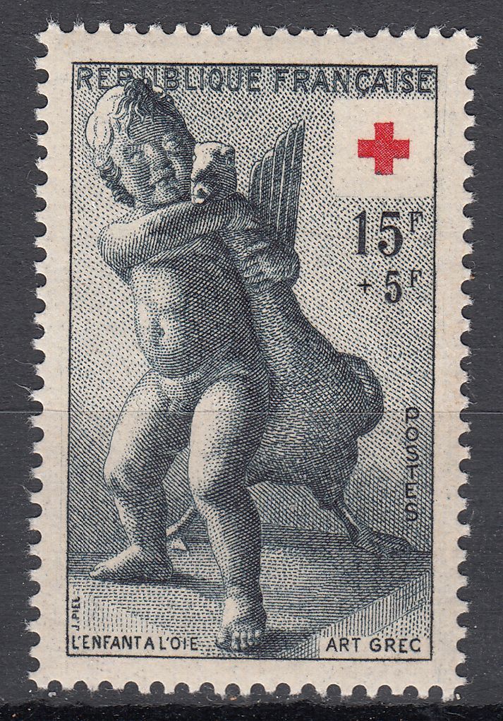 FRANCE TIMBRE NEUF N 1049 CROIX ROUGE L ENFANT A L OIE 401548464155