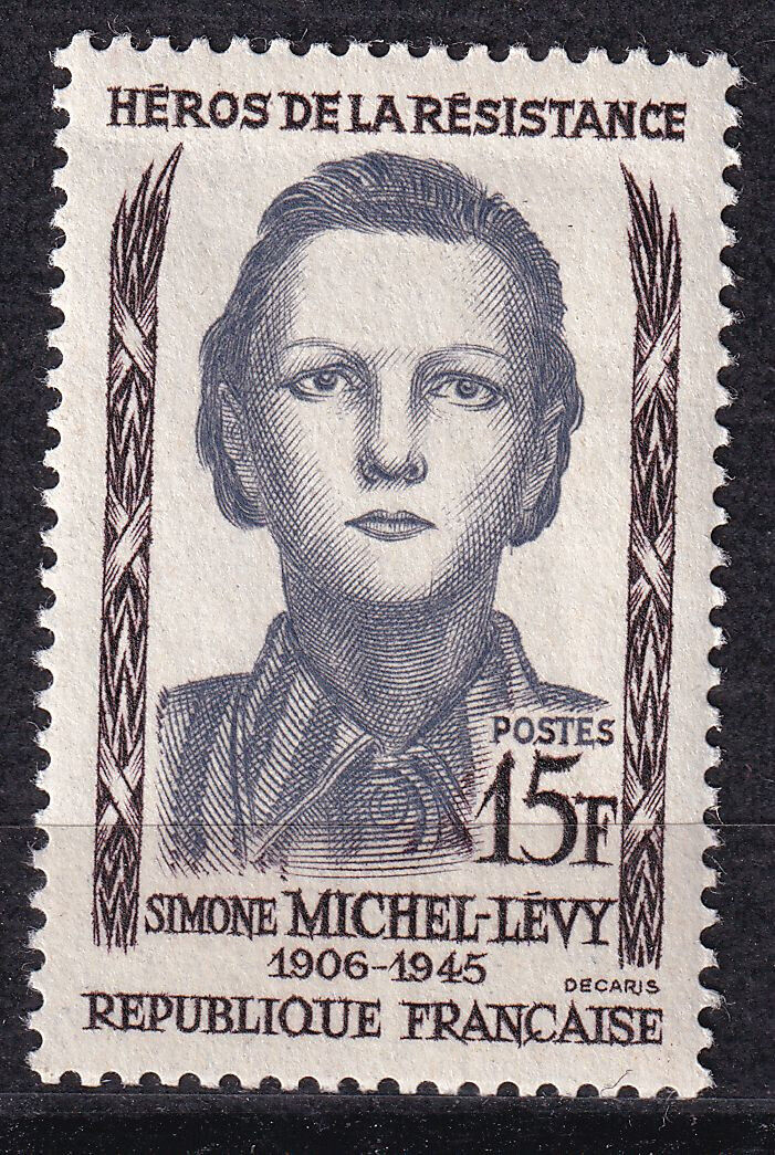 FRANCE TIMBRE NEUF N 1159 SIMONE MICHEL LEVY HEROS DE LA RESISTANCE 125799448235