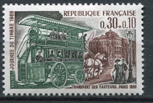 FRANCE TIMBRE NEUF N 1589 OMNIBUS DE TRANSPORT 110625534855