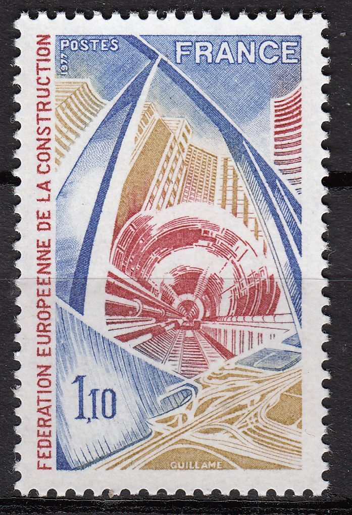 FRANCE TIMBRE NEUF N 1934 FEDERATION EUROPEENNE DE LA CONSTRUCTION 121813899905