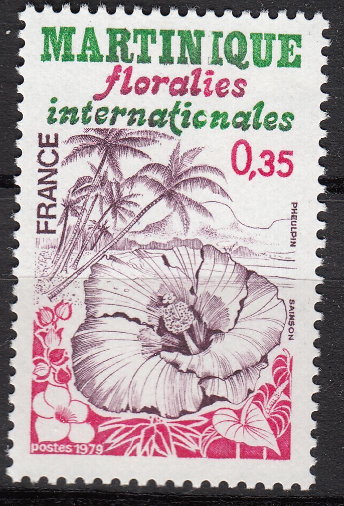 FRANCE TIMBRE NEUF N 2035 FLORALIES INTERNATIONALES DE LA MARTINIQUE 401026298965