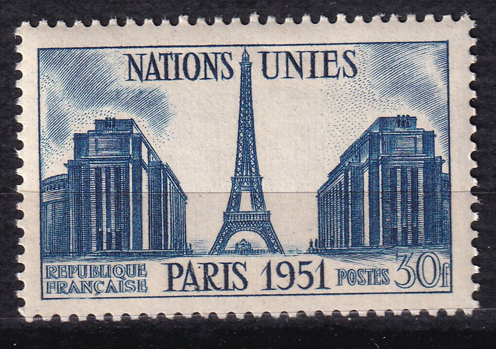 FRANCE TIMBRE NEUF N 912 6 SESSIONS DES NATIONS UNIES A PARIS 1951 125788232015