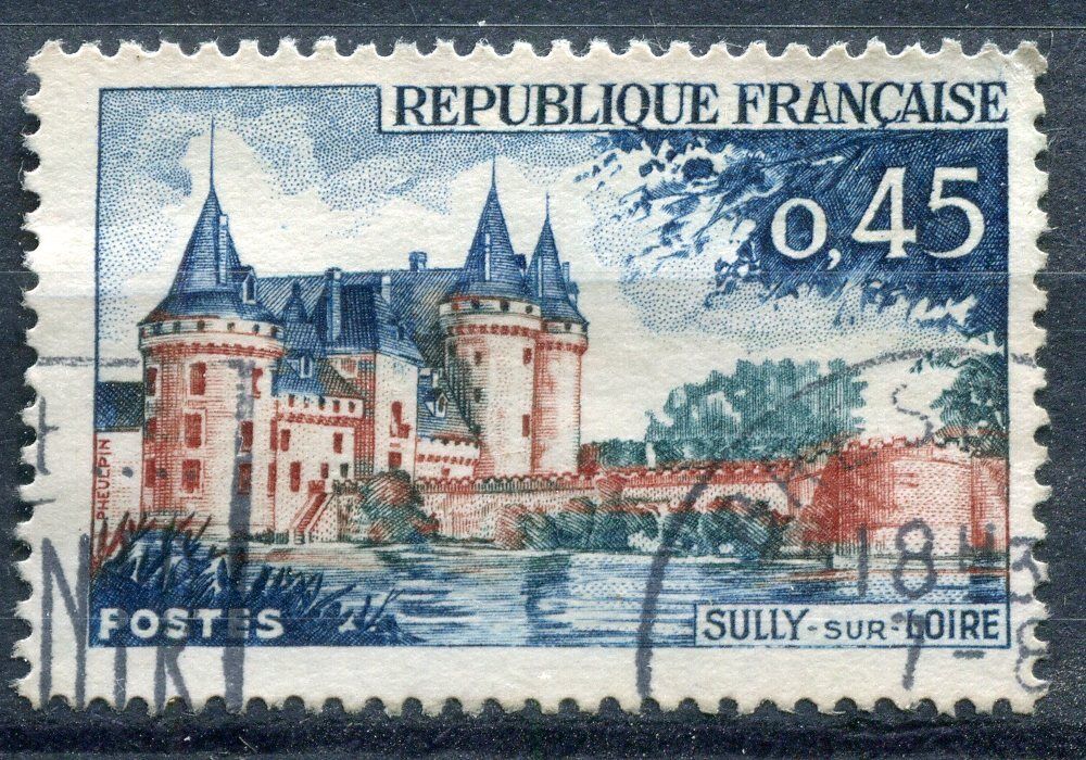 FRANCE TIMBRE OBL N 1313 SULLY SUR LOIRE 120967431495