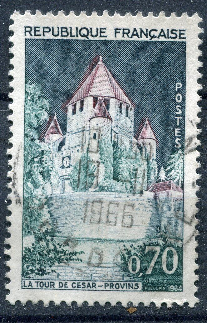 FRANCE TIMBRE OBL N 1392 A TOUR DE CESAR PROVINS 120964545435