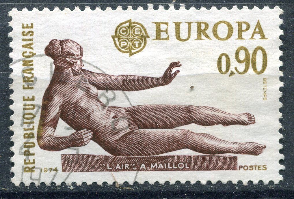 FRANCE TIMBRE OBL N 1790 EUROPA L AIR MAILLOL 110937082555