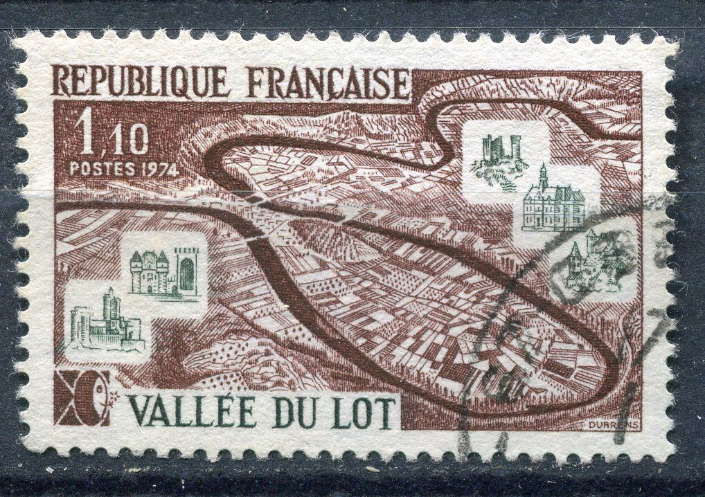 FRANCE TIMBRE OBL N 1807 LA VALLEE DU LOT 110935655885