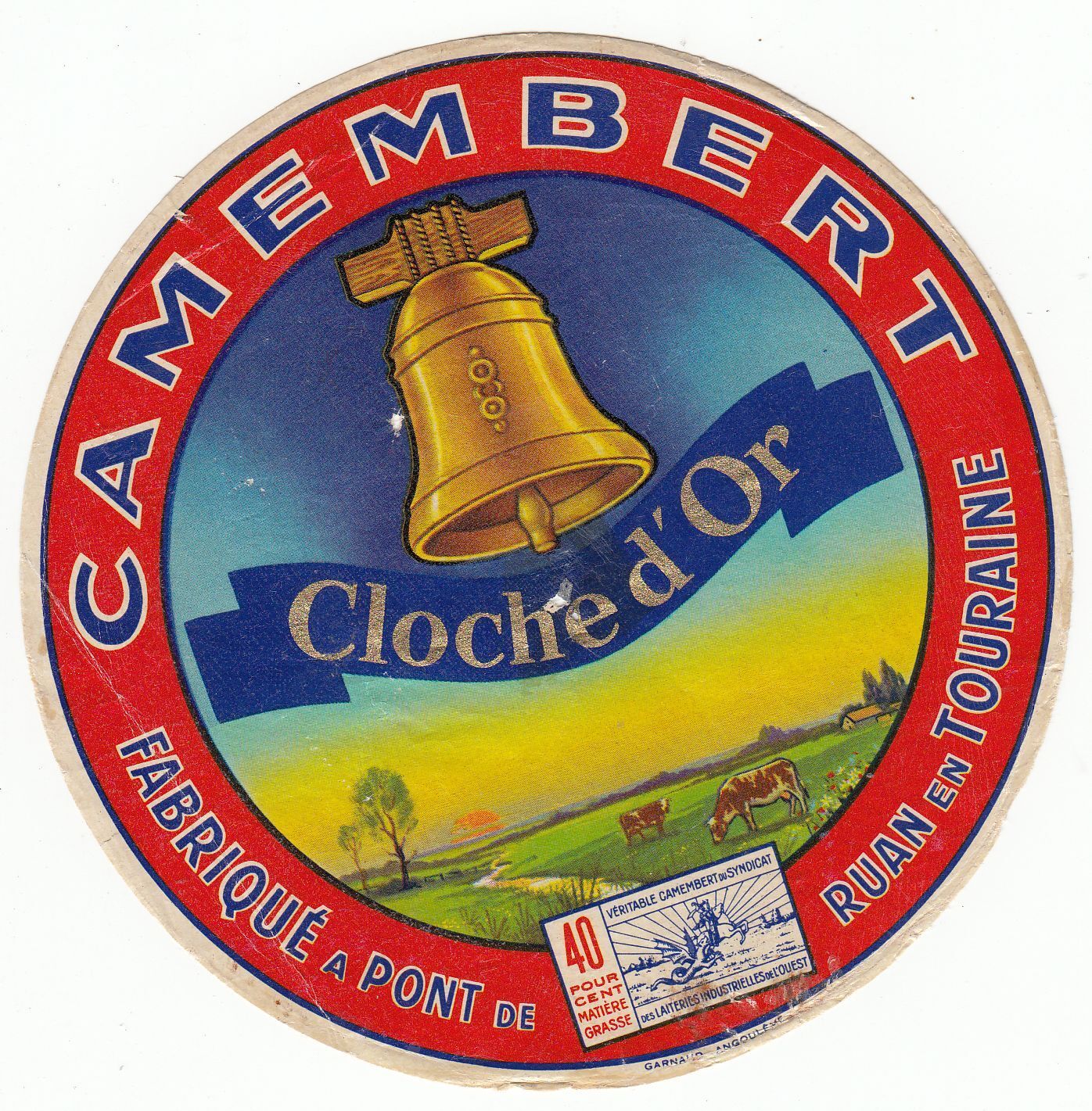 FROMAGE CAMEMBERT CLOCHE D OR PONT RUAN EN TOURAINE 400927941555