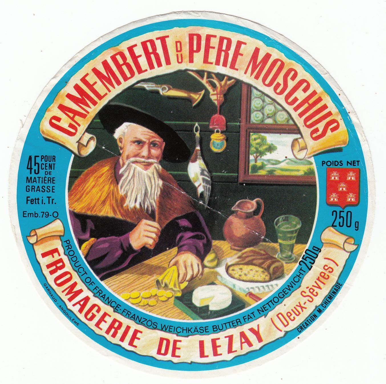 FROMAGE CAMEMBERT DU PERE MOSCHUS FROMAGERIE DE LEZAY 400927941575