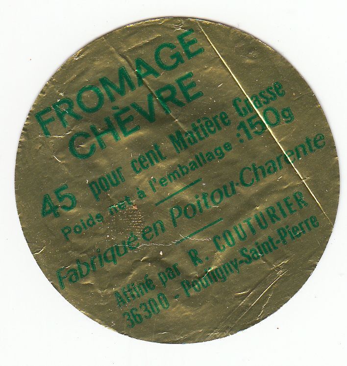 FROMAGE DE CHEVRE CROTTIN R COUTURIER AFFINEUR POULIGNY ST PIERRE 121663093095