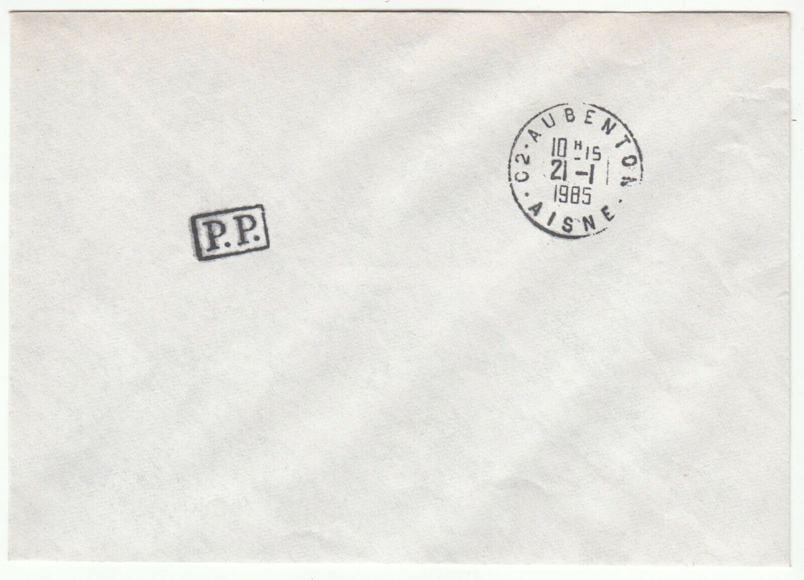 LETTRE AUBENTON 1985 CACHET PP 124074123175