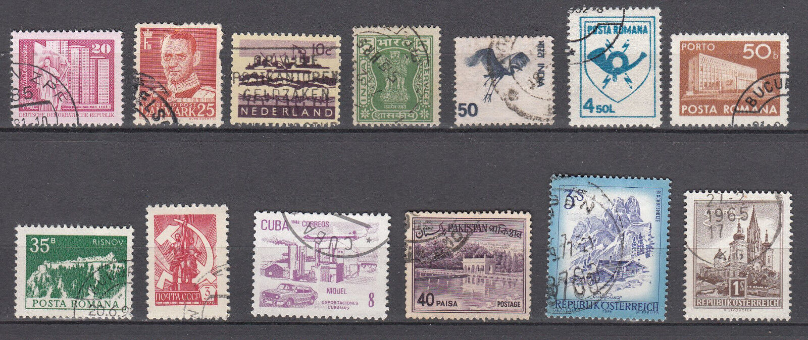 LOT DE TIMBRES A ETUDIER DIVERS PAYS LOT 15 123199031675