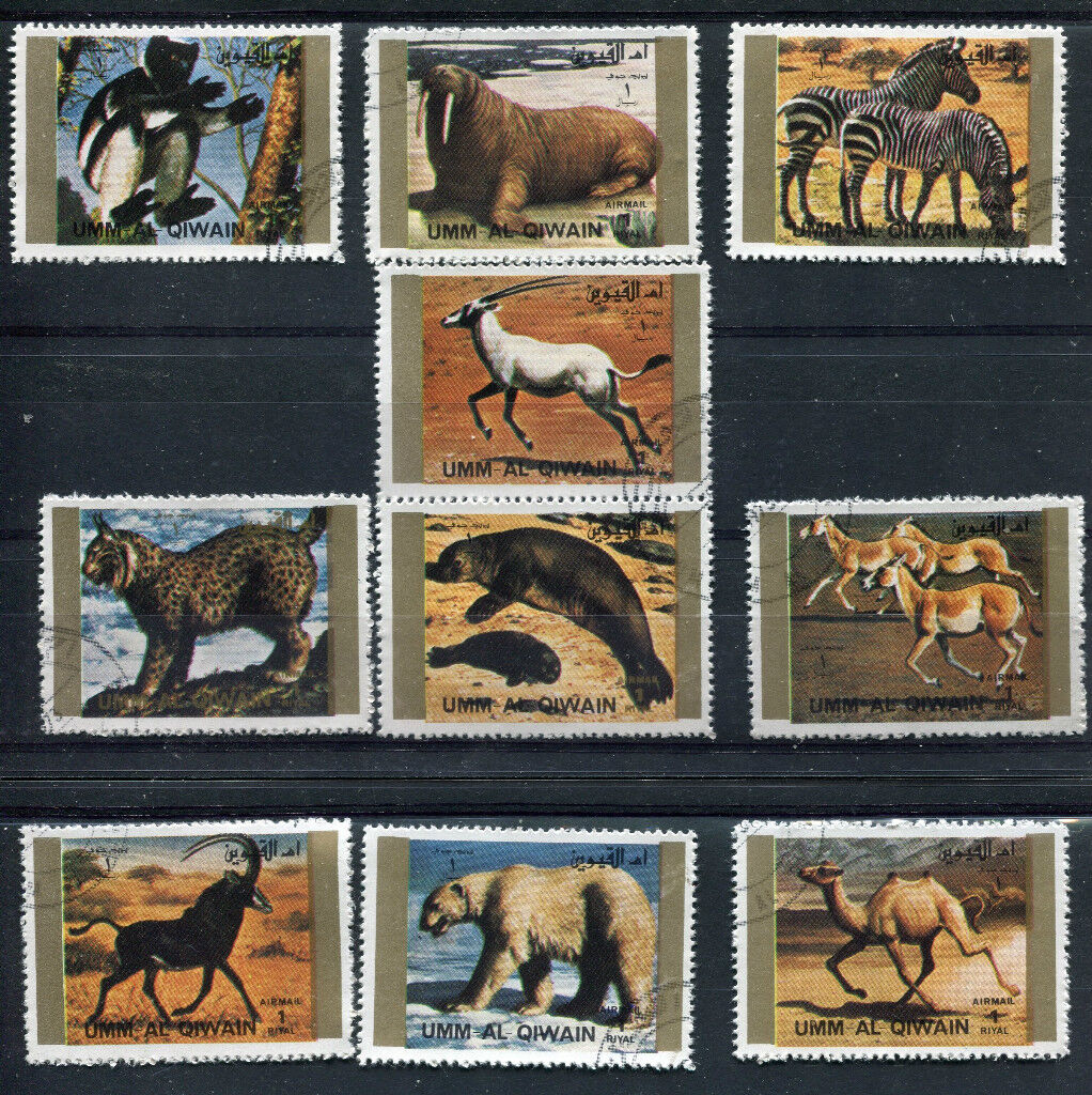 LOT SERIE TIMBRE THEME ANIMAUX SAUVAGES A ETUDIER 110783684605