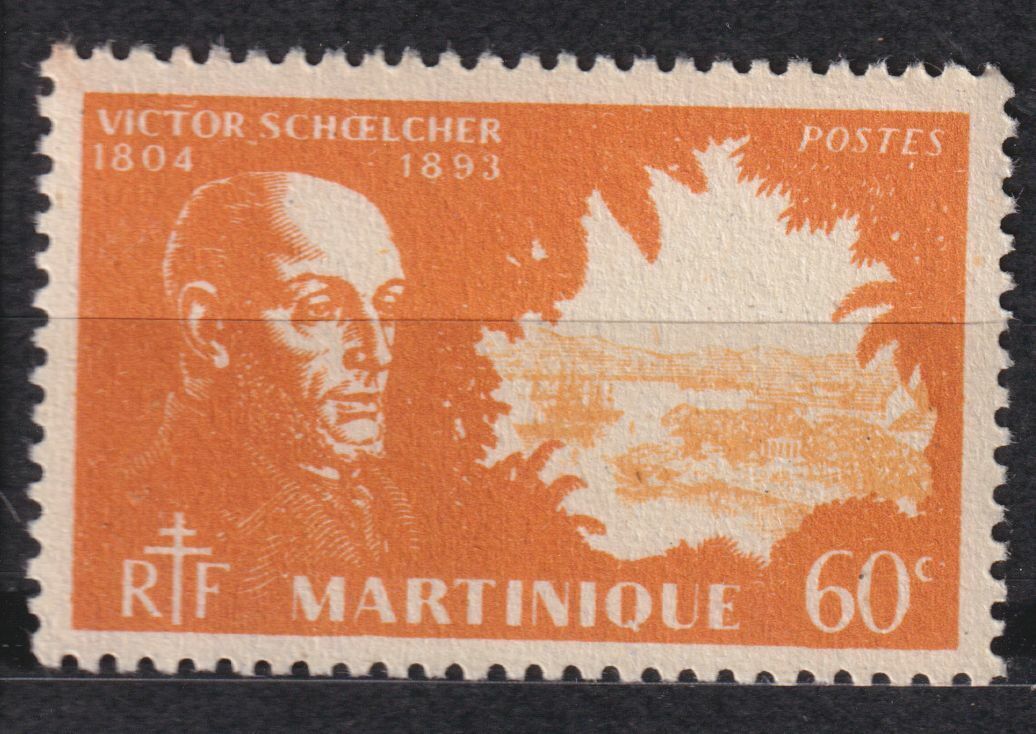 MARTINIQUE TIMBRE COLONIE FRANCE NEUF N 203 VICTOR SCHOELCHER ESCLAVAGE 124801935285