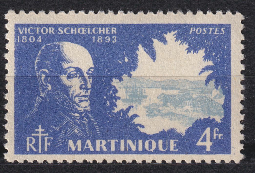 MARTINIQUE TIMBRE COLONIE FRANCE NEUF N 212 VICTOR SCHOELCHER ESCLAVAGE 402977788645