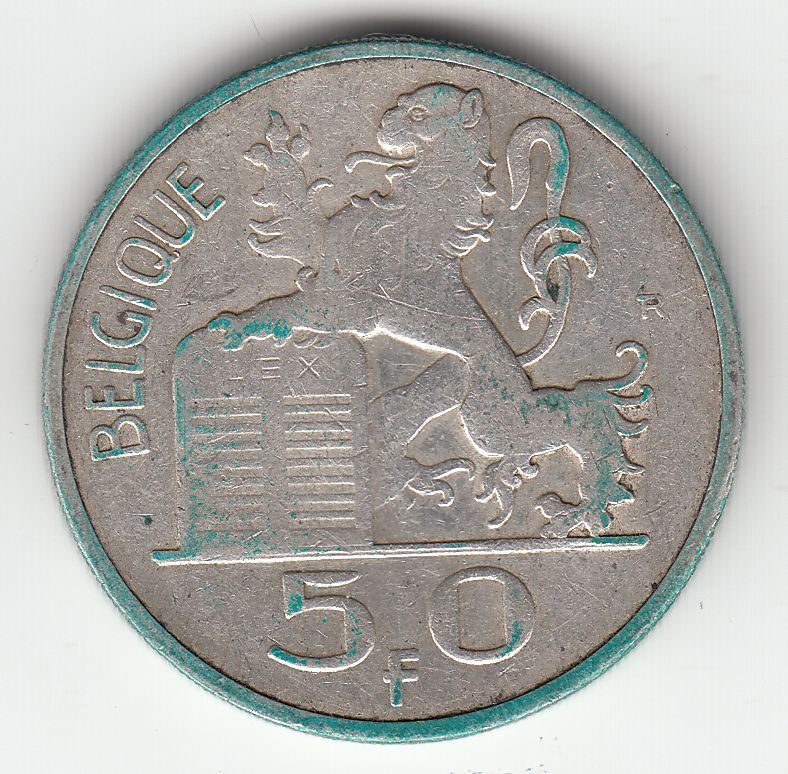 MONNAIE 50 FRANCS 1949 BELGIE ARGENT SYLVER 121982970025