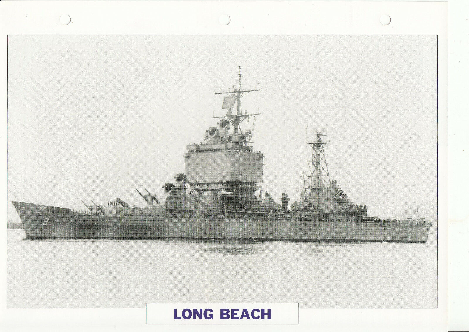 PHOTO BATEAU MILITAIRE CROISEUR LONG BEACH USA 1959 123787028365