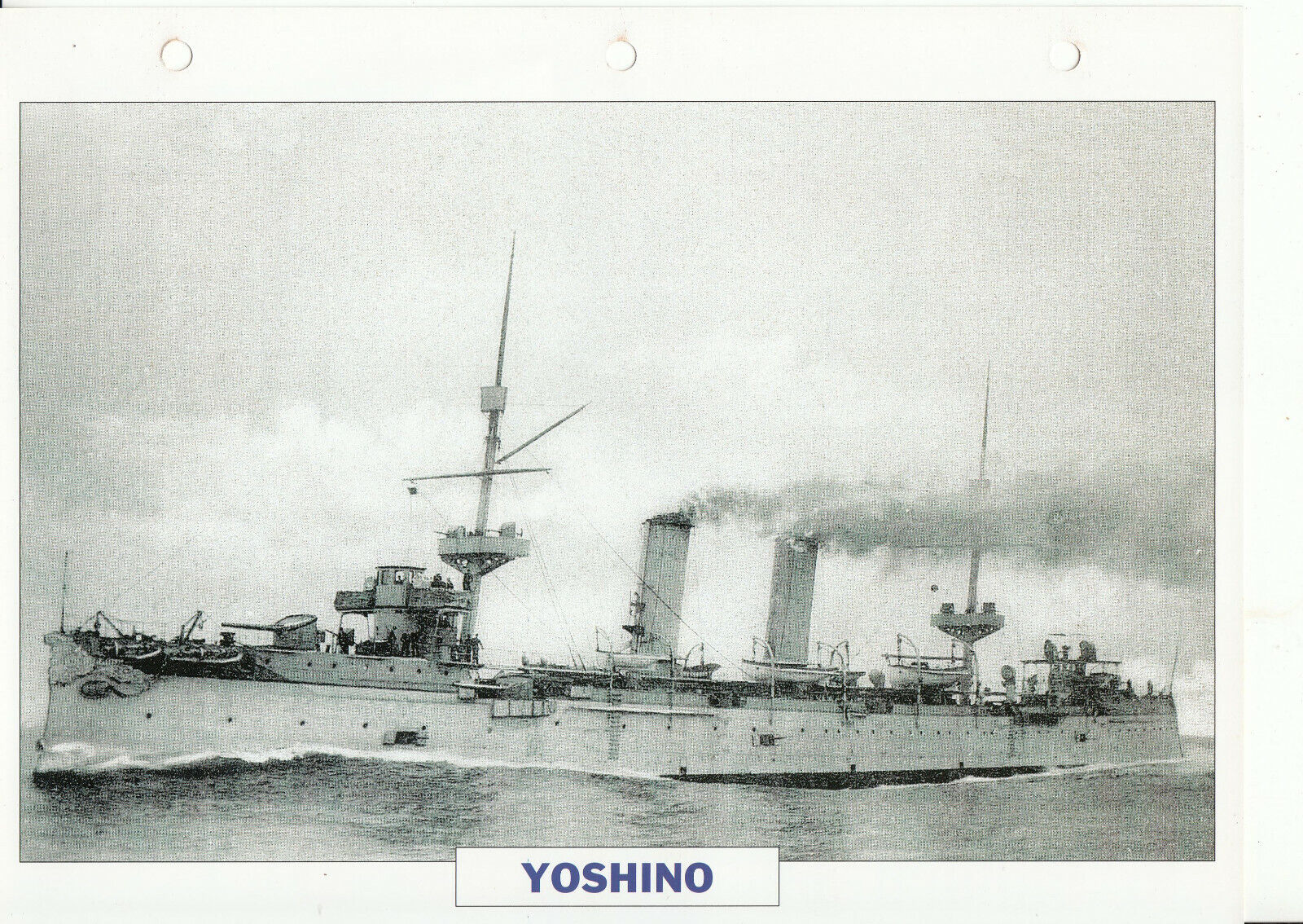 PHOTO BATEAU MILITAIRE CROISEUR YOSHINO JAPON 1892 401774060945