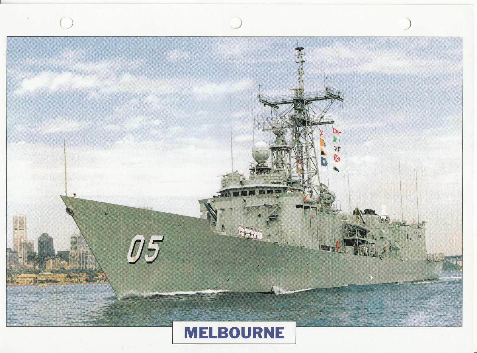 PHOTO BATEAU MILITAIRE FREGATE MELBOURNE AUSTRALIE 1989 401783635665