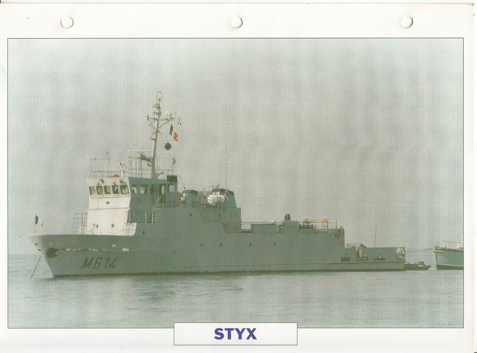 PHOTO BATEAU MILITAIRE NAVIRE AUXILIAIRE STYX FRANCE 1987 123798115585