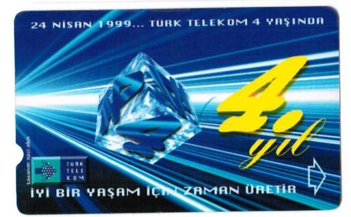 TELECARTE 4YIL 24 NISAN 1999 120657061095