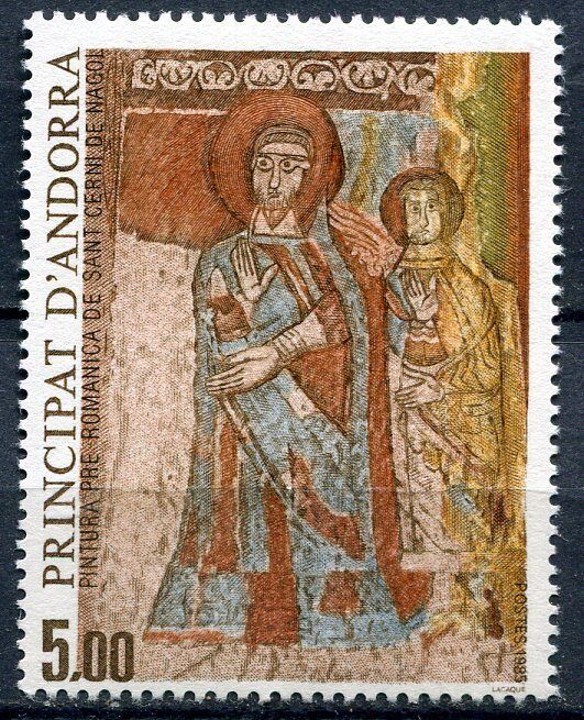 TIMBRE ANDORRE FRANCE NEUF N 344 PEINTURE PRE ROMANE SANT CERNI DE NAGOL 121394144235