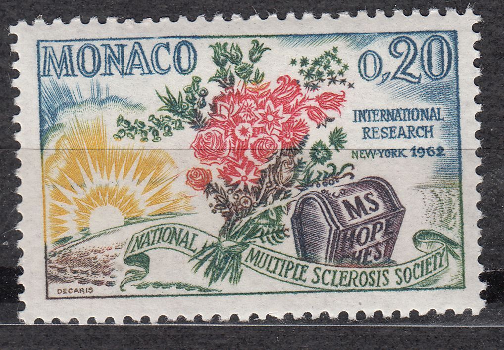 TIMBRE MONACO NEUF N 580 SCLEROSIS SOCIETY MOTIFS SYMBOLIQUE 401523356245