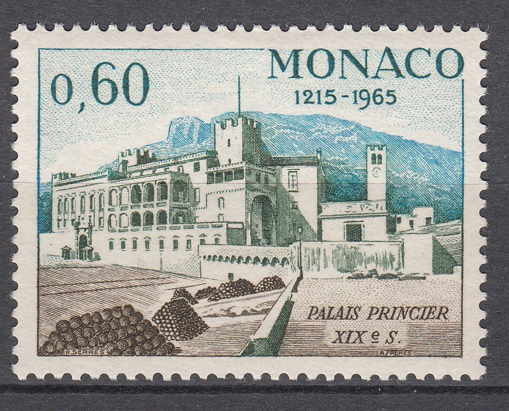 TIMBRE MONACO NEUF N 681 PALAIS PRINCIER AU 19 SIECLE 123185364685