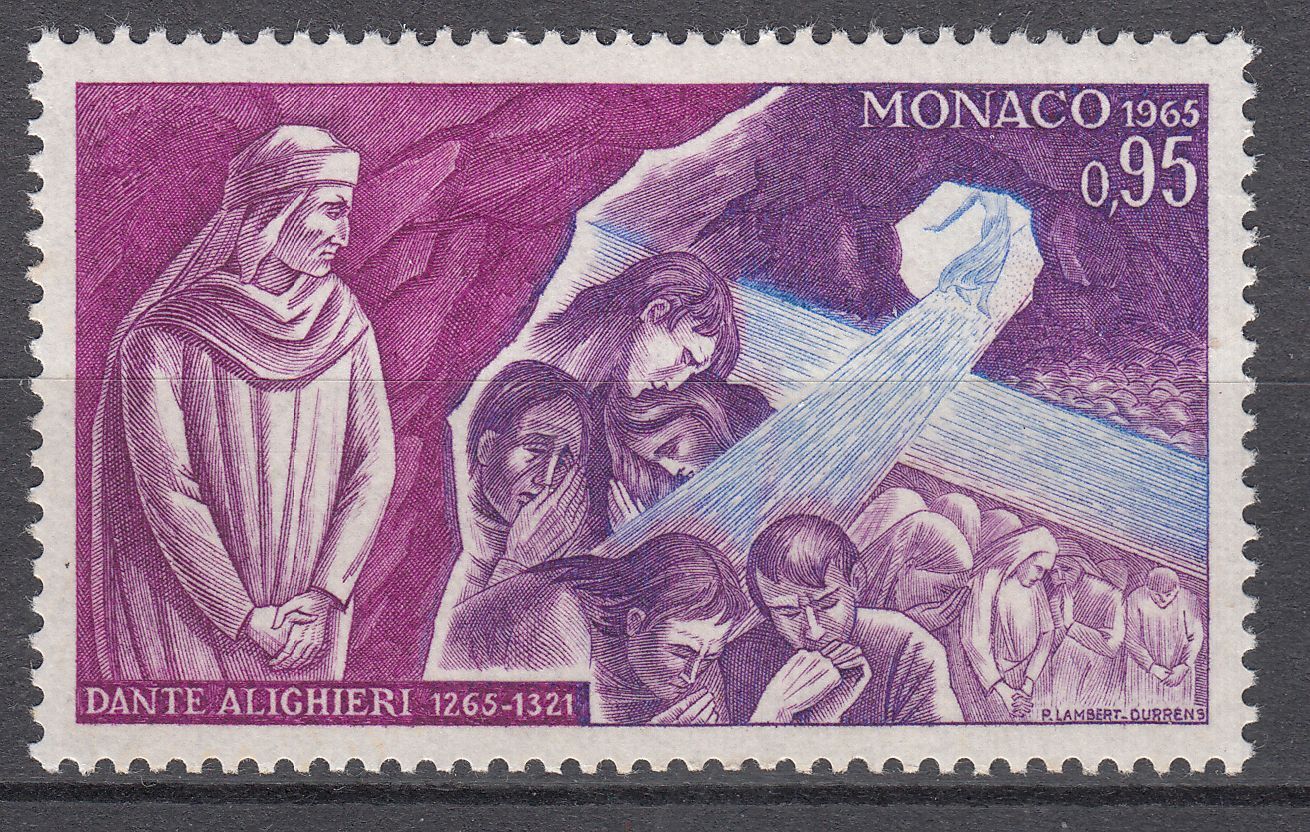 TIMBRE MONACO NEUF N 686 DANTE ALIGHIERI LE PURGATOIRE 401551226435