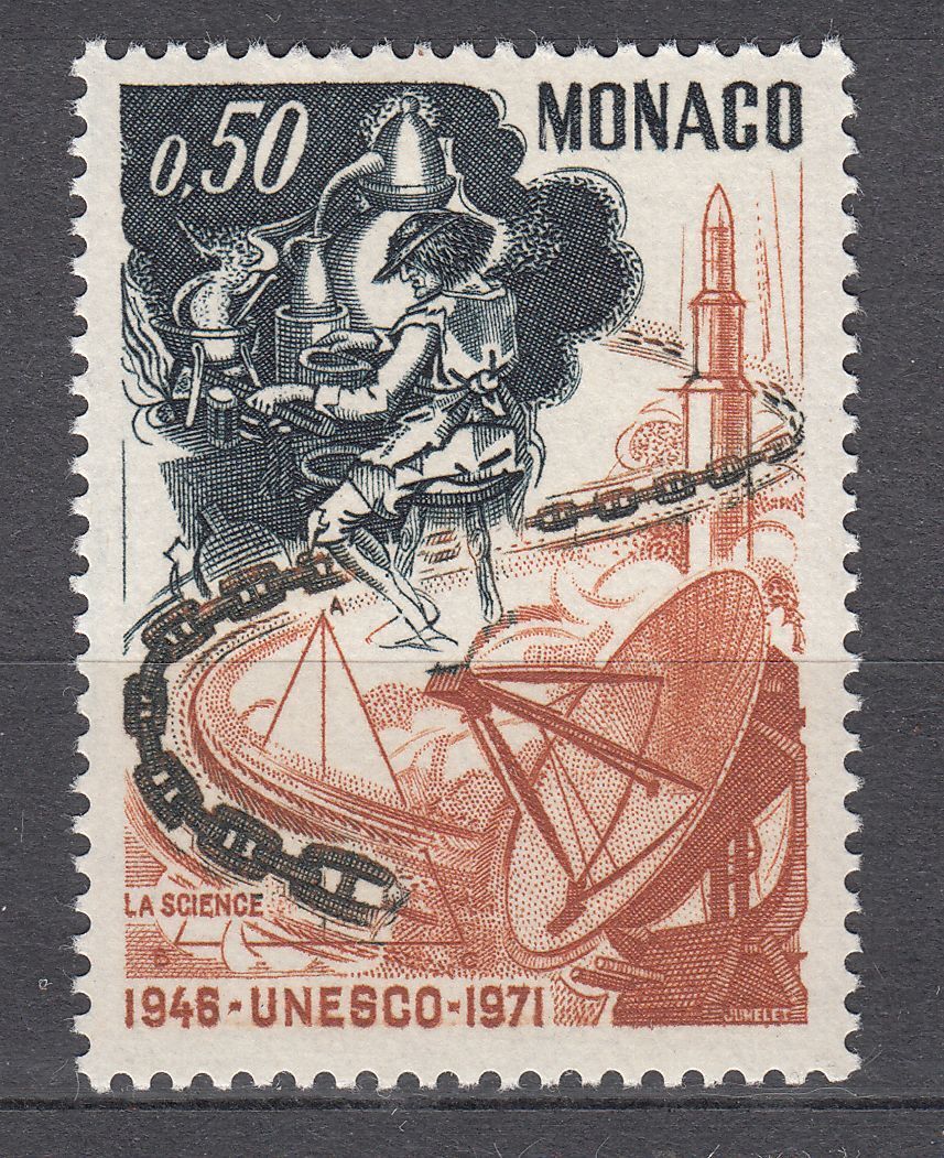 TIMBRE MONACO NEUF N 856 UNESCO LA SCIENCE 401586098455