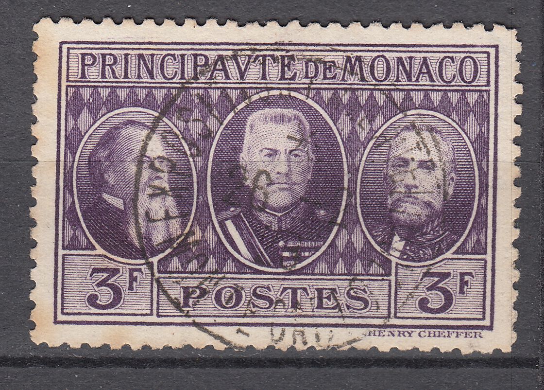 TIMBRE MONACO OBL N 113 CHARLES III LOUIS II ET ALBERT I EXPO PHILATHELIQUE 123382159835