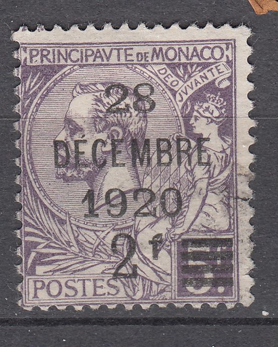 TIMBRE MONACO OBL N 50 PRINCE ALBERT 1 BAPTEME DE LA PRINCESSE ANTOINETTE 401595203135