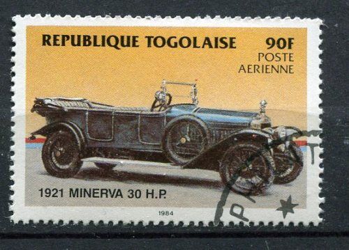 TIMBRE VOITURE 1921 MINERVA 30 HP 110652461285