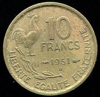 10 FRANCS GUIRAUD 1951 B 110766651906