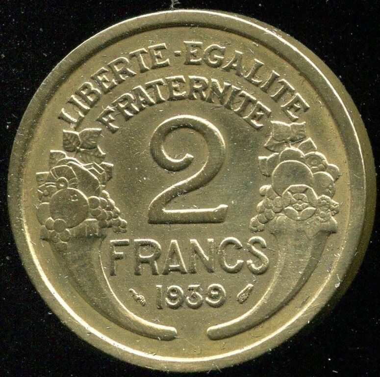 2 FRANCS MORLON 1939 120810439866