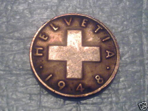 2 RAPPEN SUISSE 1948 B 110613374076