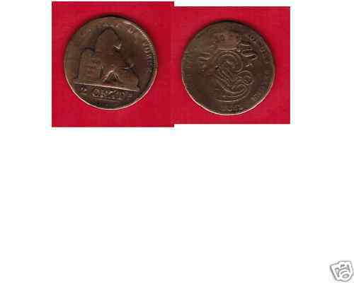 2CENTIMES1863 LEOPOLD PREMIER ROI DES BELGES BELLE COTE 110613370786