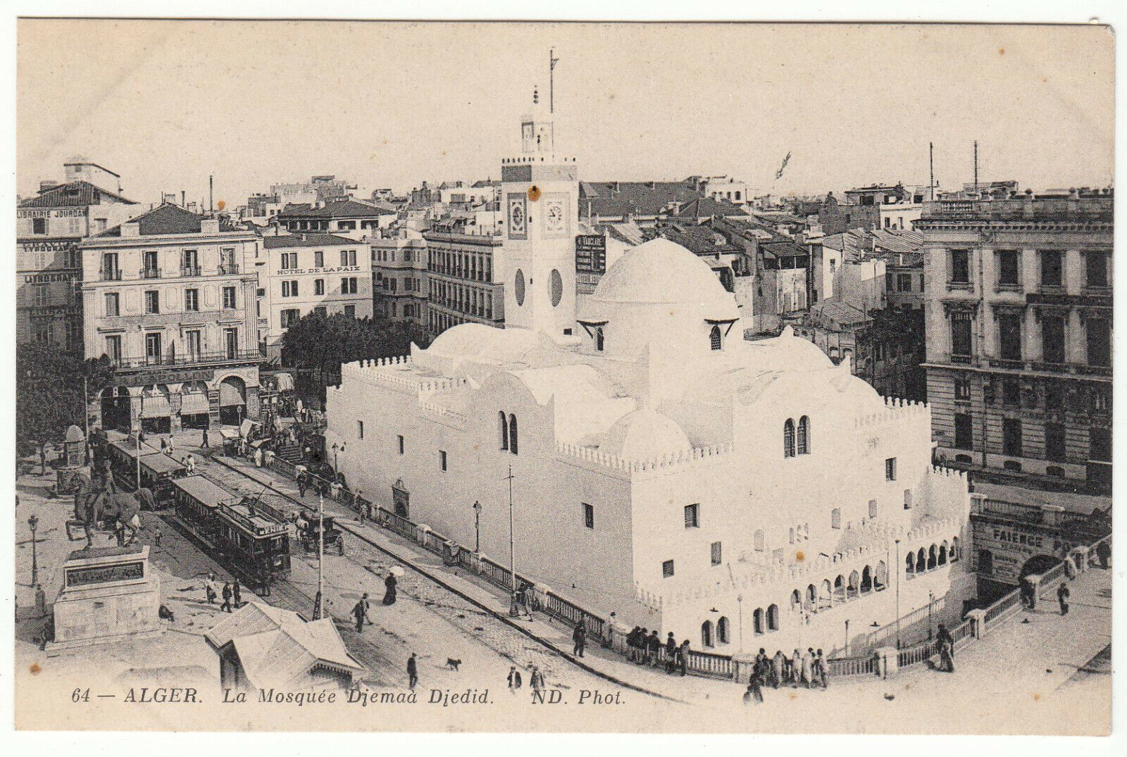 CARTE POSTALE ALGER LA MOSQUEE DJEMAA DJEDID 401942244996