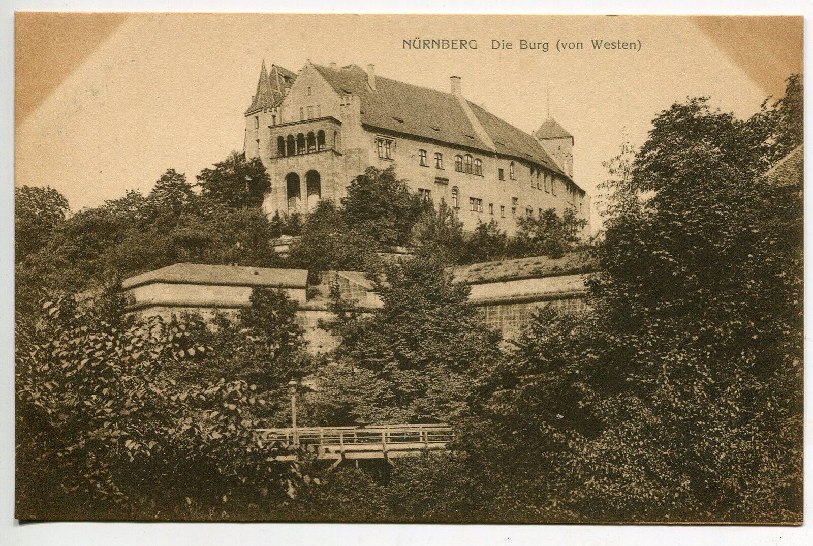 CARTE POSTALE ALLEMAGNE NURNBERG DIE BURG VON WESTEN 121370981036