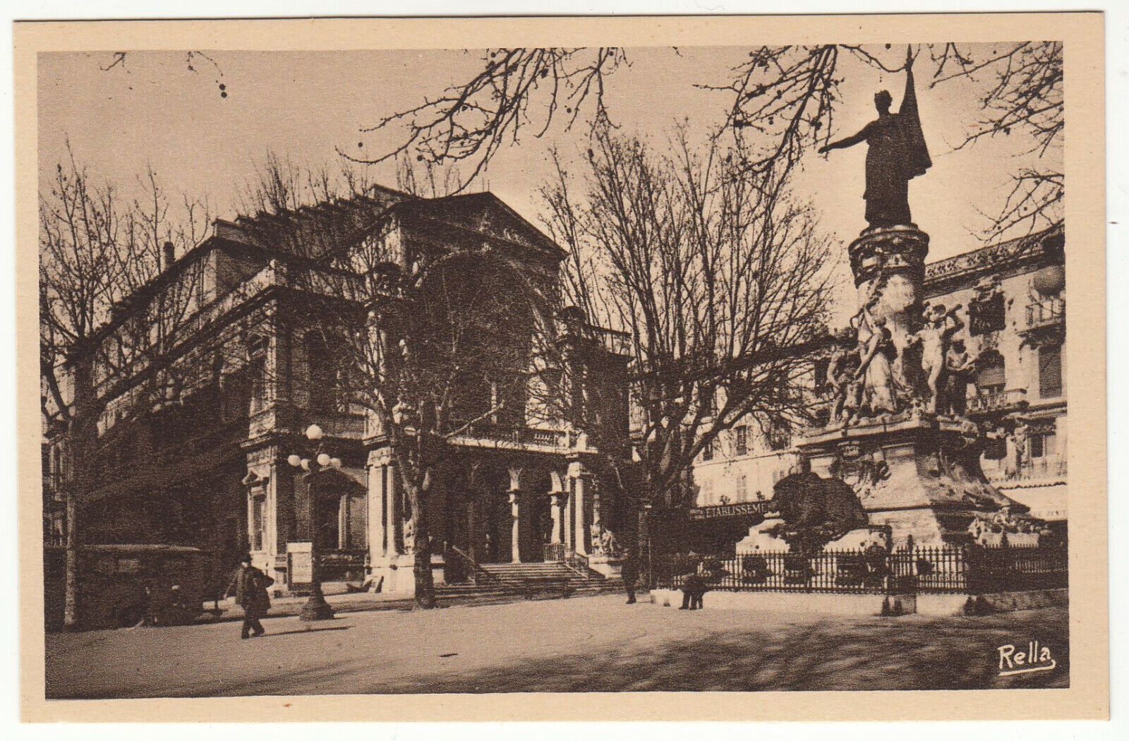 CARTE POSTALE AVIGNON LE THEATRE MONUMENT DU CENTENAIRE ANNEXION DU CONTAT 402001743776