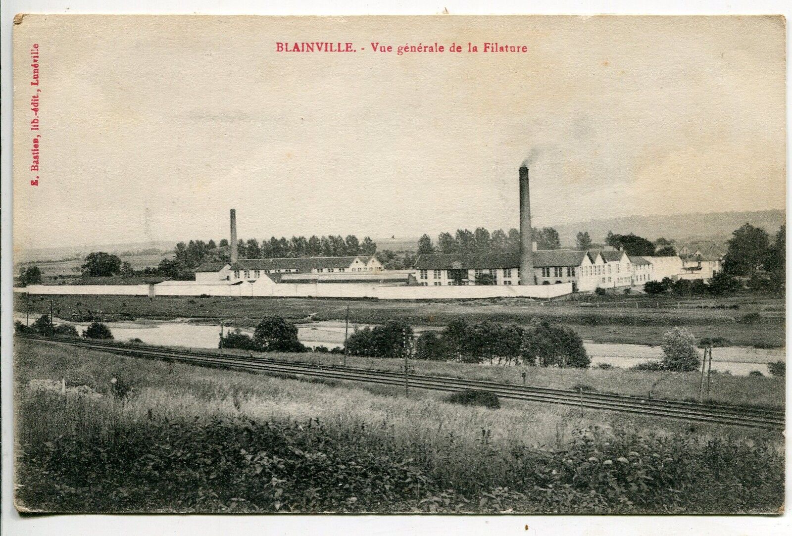 CARTE POSTALE BLAINVILLE VUE GENERALE DE LA FILATURE 400816890576