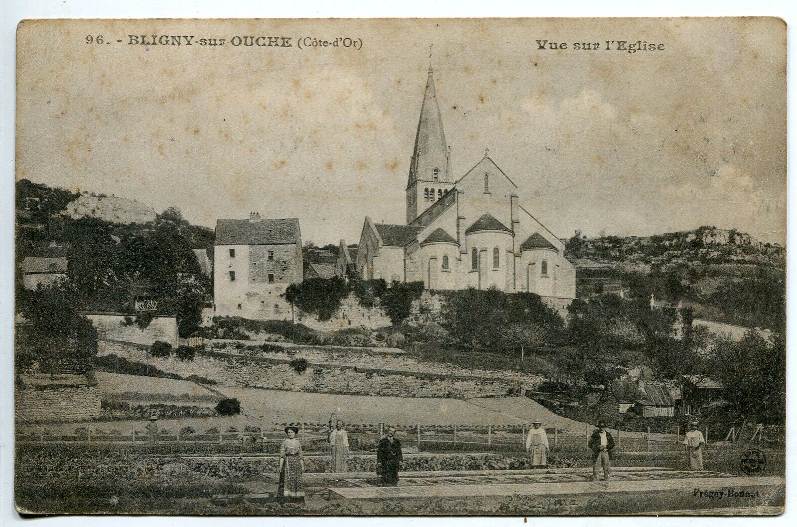 CARTE POSTALE BLIGNY SUR OUCHE VUE SUR L EGLISE 121504000686