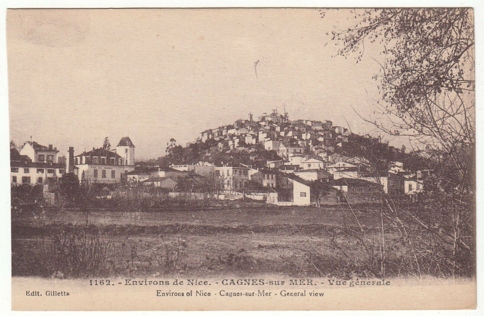 CARTE POSTALE ENVIRONS DE NICE CAGNES SUR MER VUE GENERALE 123970751666