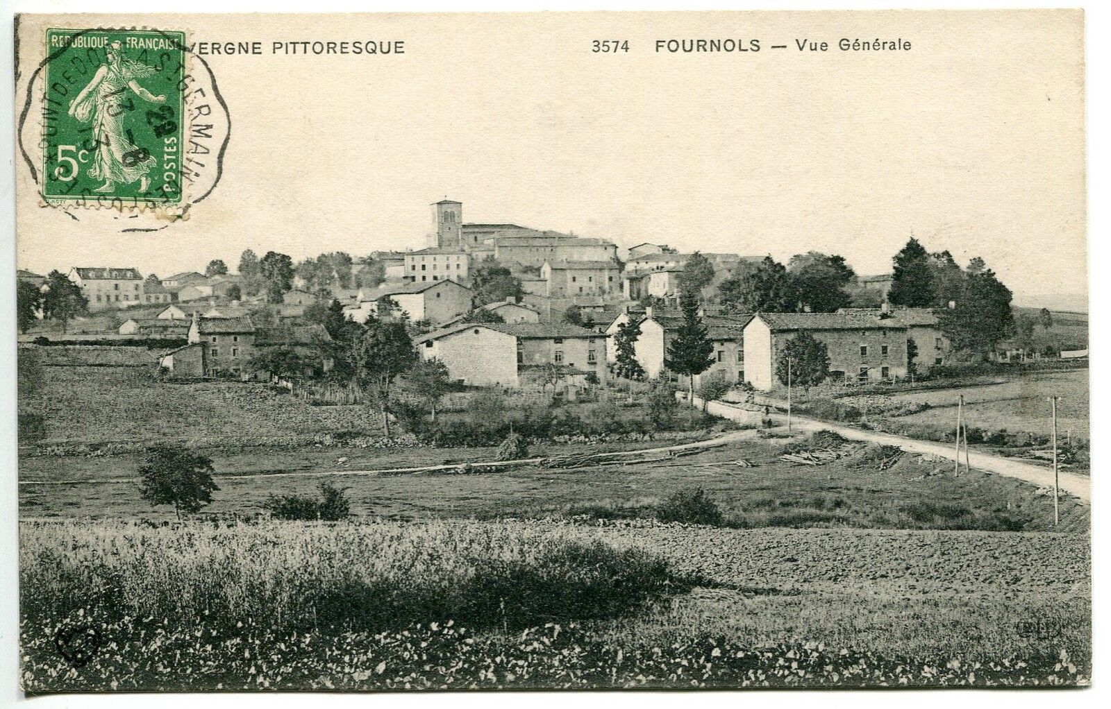 CARTE POSTALE FOURNOLS VUE GENERALE CONVOY PONT DE DOREAS ST GERMAIN FOSSES 121455293186