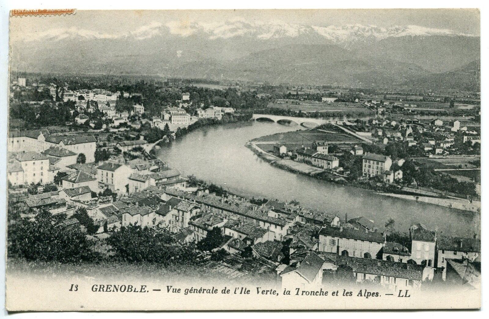 CARTE POSTALE GRENOBLE VUE GENERALE DE L ILE VERTE 121507226716