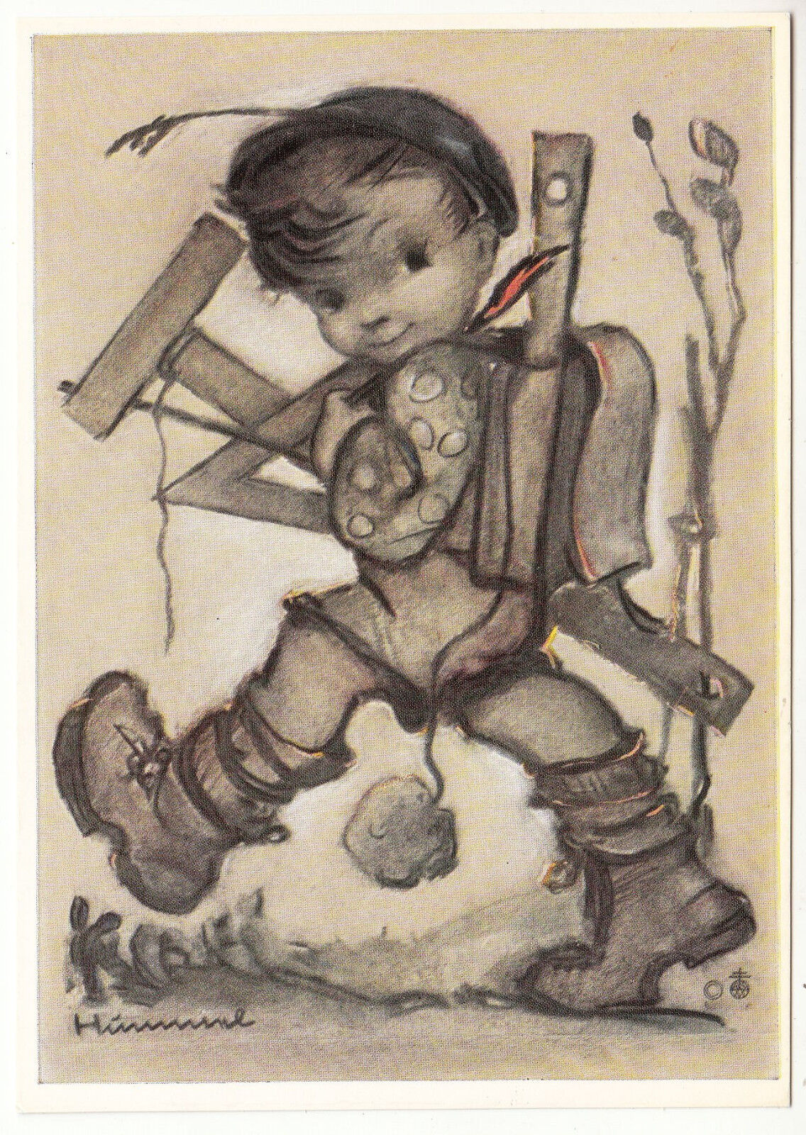 CARTE POSTALE ILLUSTRATEUR HUMMEL N° 14523 SCHULAUSREIBER