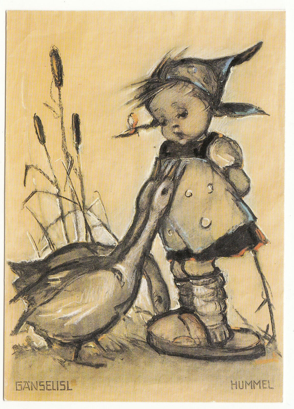 CARTE POSTALE ILLUSTRATEUR HUMMEL N 220 THE LITTLE GOOSE GIRL 401499651866