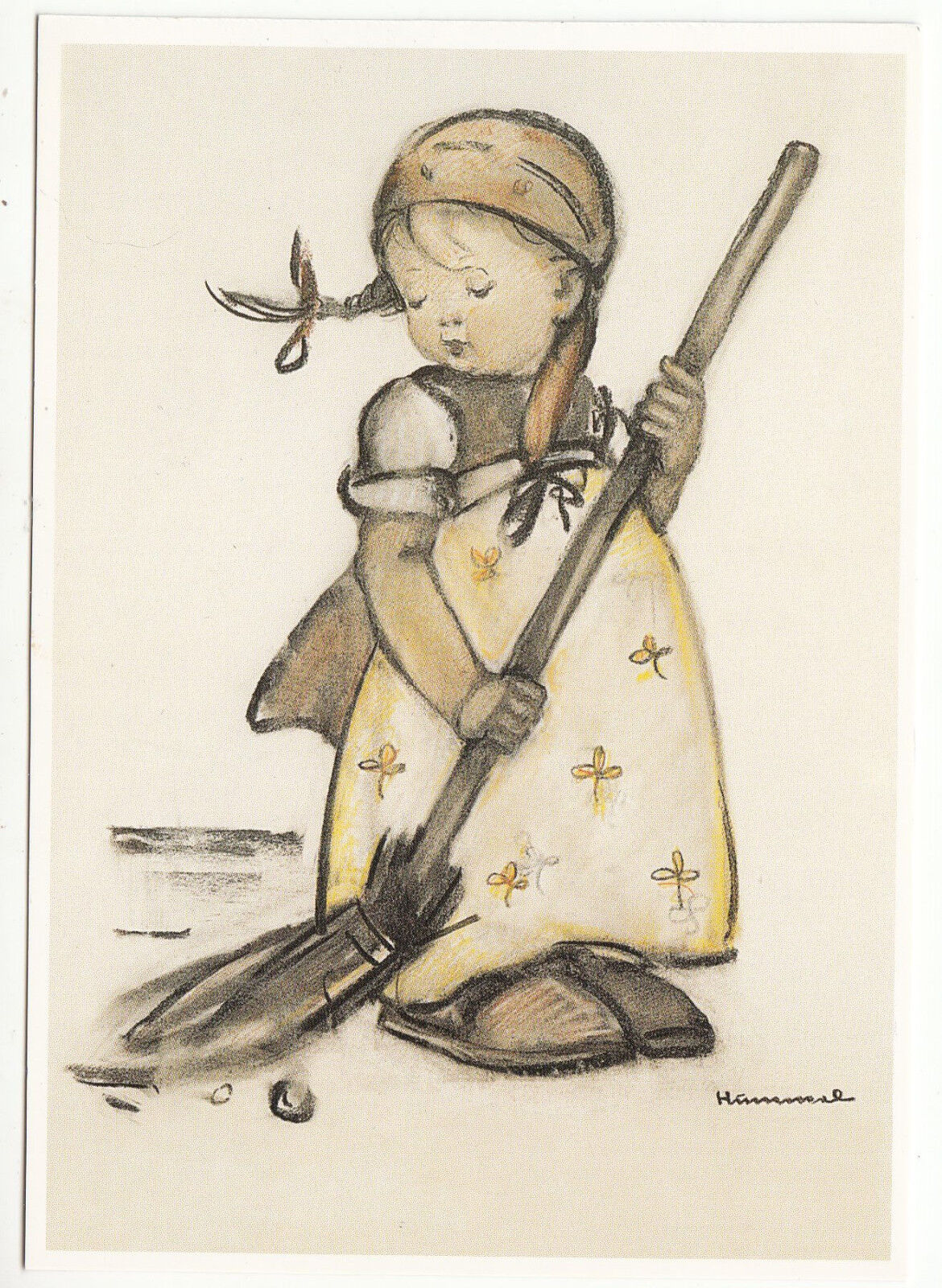 CARTE POSTALE ILLUSTRATEUR HUMMEL N 621234 THE LITTLE SWEEPER 401500551916