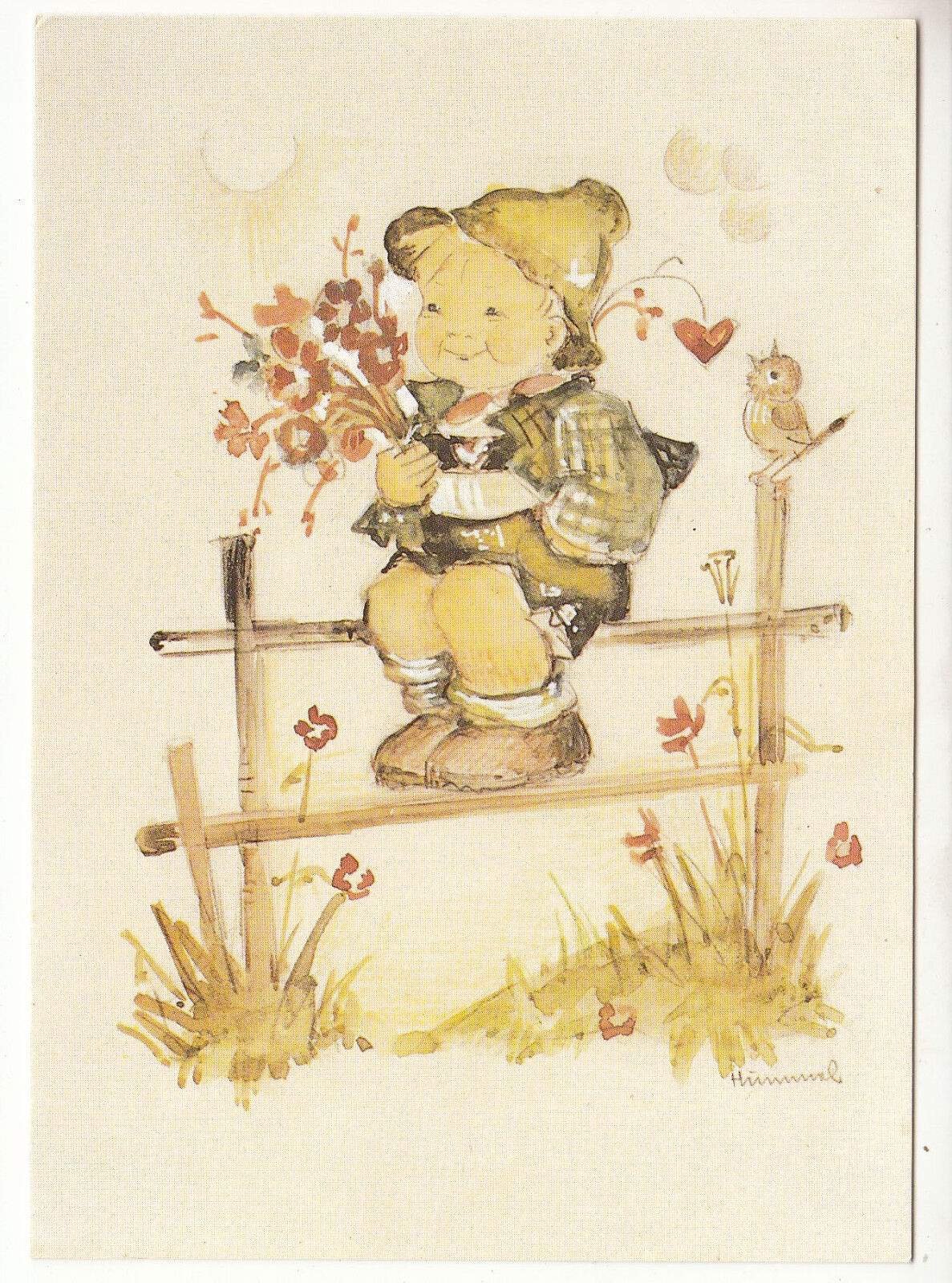 CARTE POSTALE ILLUSTRATEUR HUMMEL WELTANSCHAUUNG FRIENDLY WORLD OUTLOOK 122937631006