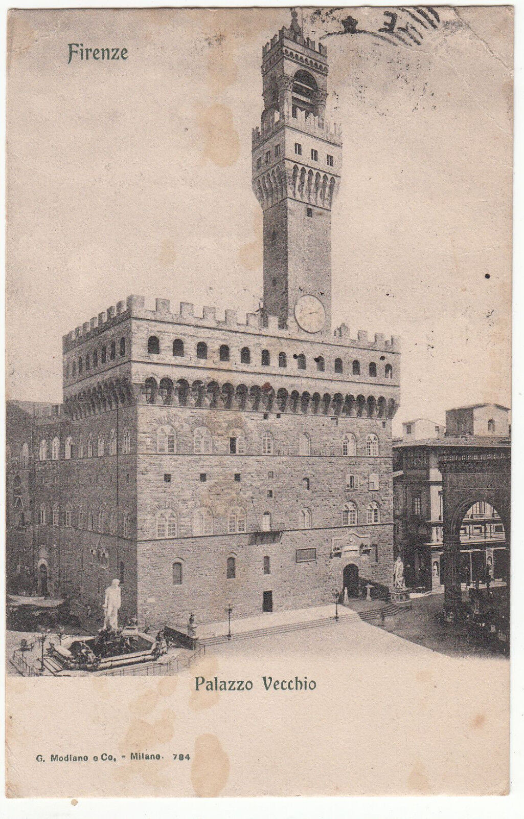 CARTE POSTALE ITALIE FIRENZE PALAZZO VECCHIO 401240870976